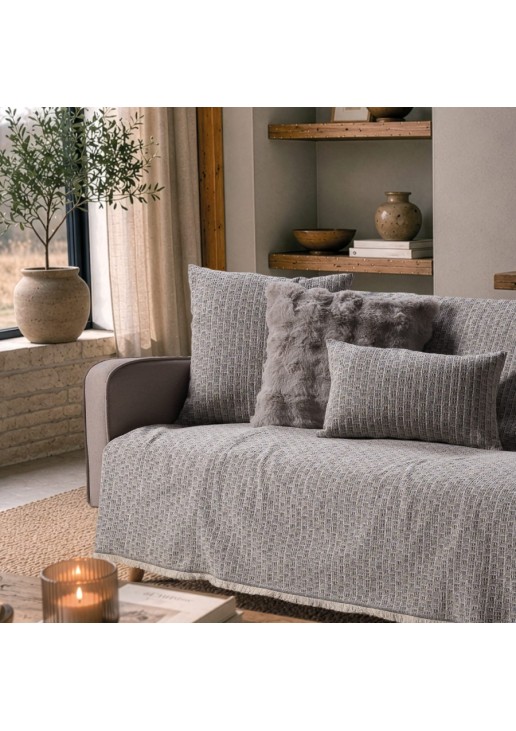 Ριχτάρι Joliet 11 Silver Grey - Μονοθέσιο 180x150cm TEORAN