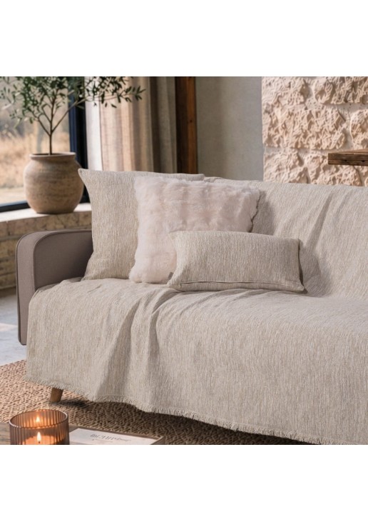 Ριχτάρι Kent 01 Ivory Cream - Μονοθέσιο 180x150cm TEORAN
