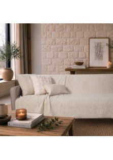 Ριχτάρι Kent 01 Ivory Cream - Τριθέσιο 180x300cm TEORAN