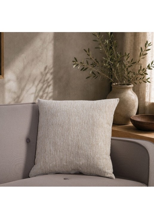 Μαξιλαροθήκη Kent 01 Ivory Cream - 65x65cm δαπέδου με γέμιση TEORAN