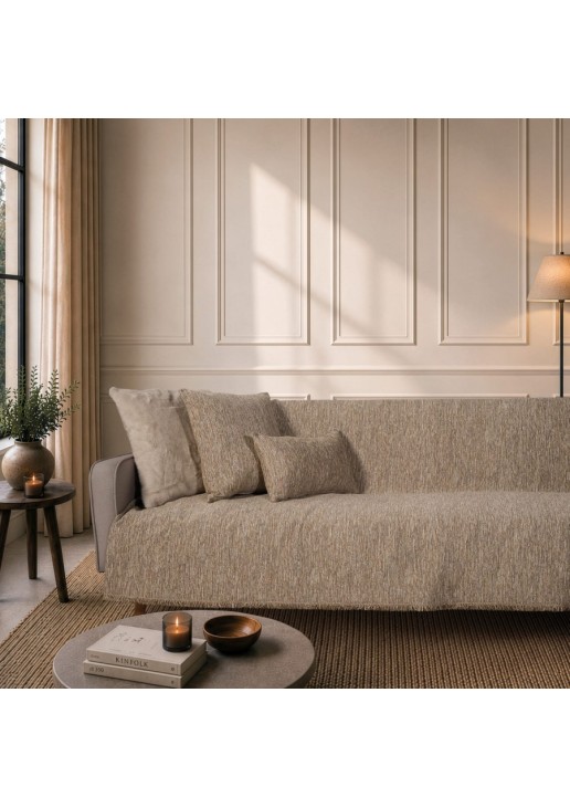 Ριχτάρι Kent 02 Warm Beige - Διθέσιο 180x250cm TEORAN