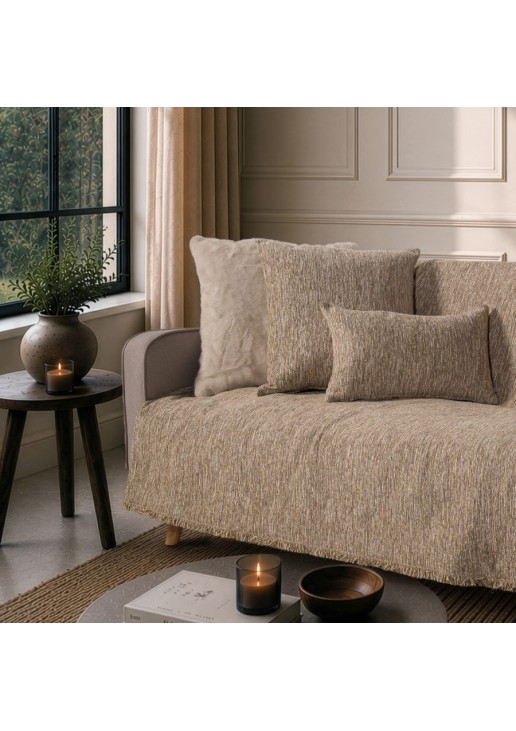 Ριχτάρι Kent 02 Warm Beige - Τριθέσιο 180x300cm TEORAN