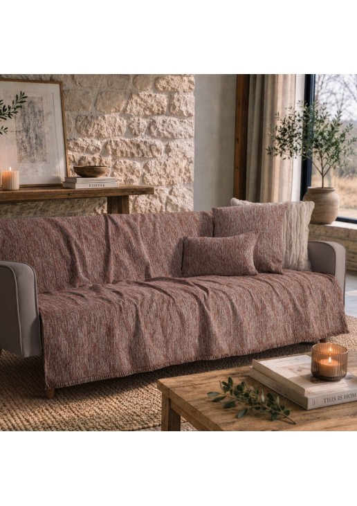 Ριχτάρι Kent 05 Terracotta - Μονοθέσιο 180x150cm TEORAN