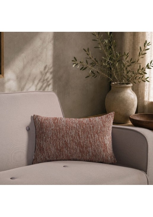 Μαξιλαροθήκη Kent 05 Terracotta - 65x65cm δαπέδου με γέμιση TEORAN