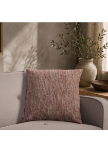 Μαξιλαροθήκη Kent 05 Terracotta - 65x65cm δαπέδου με γέμιση TEORAN