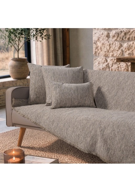 Ριχτάρι Kent 07 Taupe - Μονοθέσιο 180x150cm TEORAN