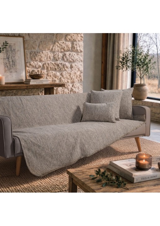 Ριχτάρι Kent 07 Taupe - Διθέσιο 180x250cm TEORAN