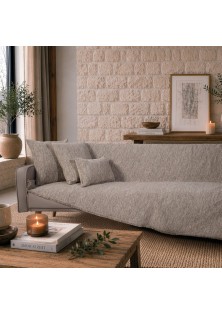 Ριχτάρι Kent 07 Taupe - Μονοθέσιο 180x150cm TEORAN