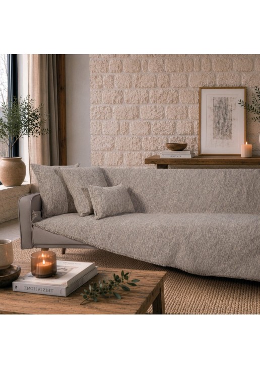 Ριχτάρι Kent 07 Taupe - Τριθέσιο 180x300cm TEORAN