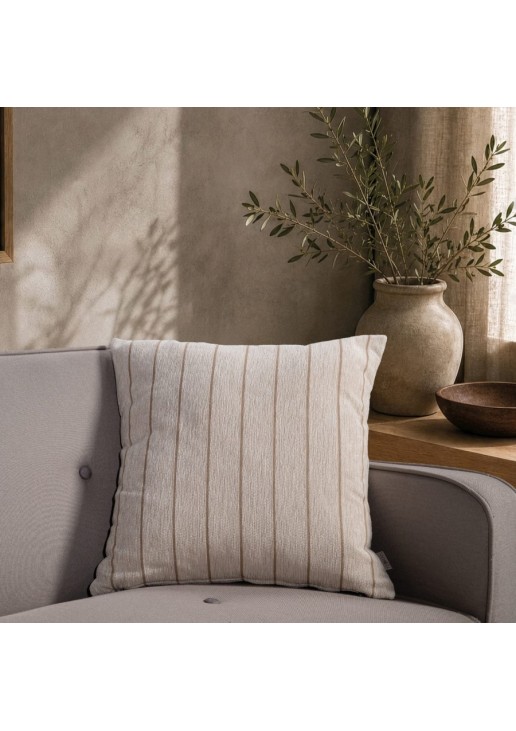 Μαξιλαροθήκη Macon 01 Natural Beige - 50x50cm TEORAN