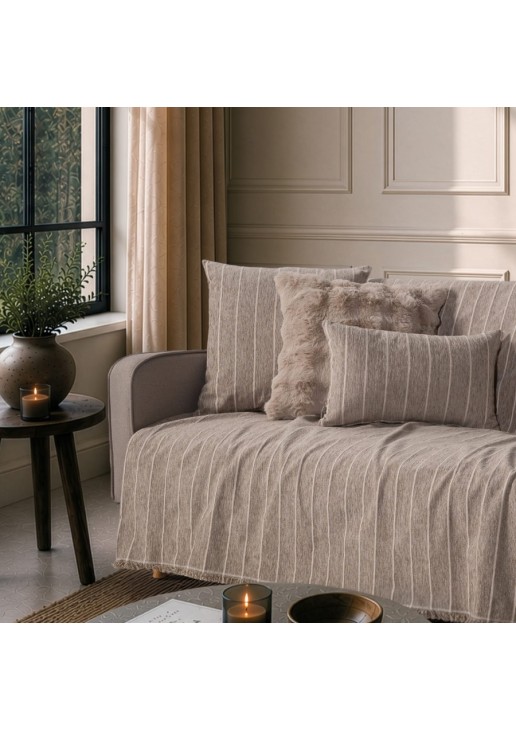 Ριχτάρι Macon 03 Light Brown - Μονοθέσιο 180x150cm TEORAN