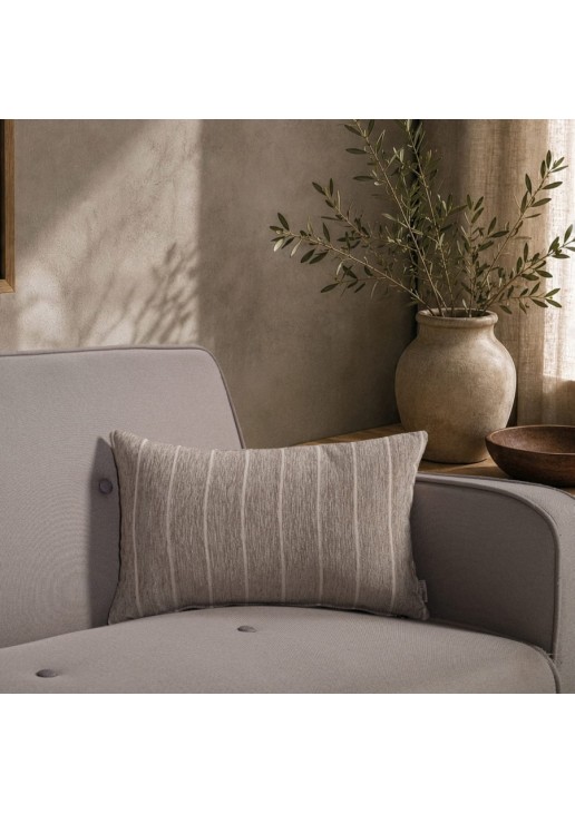Μαξιλαροθήκη Macon 03 Light Brown - 30x50cm με γέμιση TEORAN
