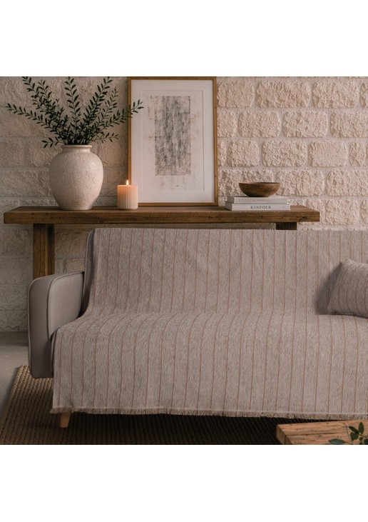 Ριχτάρι Macon 05 Light Brown Terracotta - Τετραθέσιο 180x350cm TEORAN