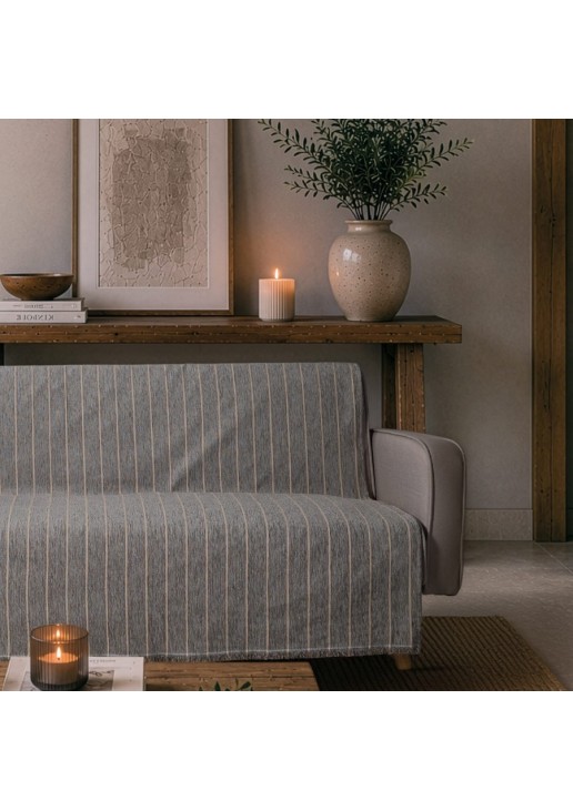 Ριχτάρι Macon 11 Charcoal Grey - Μονοθέσιο 180x150cm TEORAN