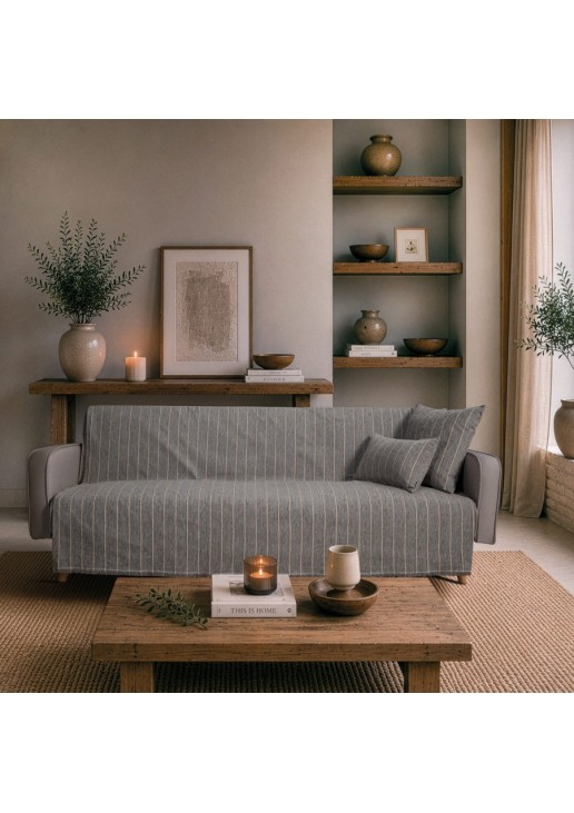 Ριχτάρι Macon 11 Charcoal Grey - Τετραθέσιο 180x350cm TEORAN