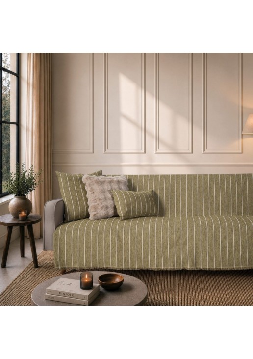 Ριχτάρι Macon 15 Sage Green - Διθέσιο 180x250cm TEORAN