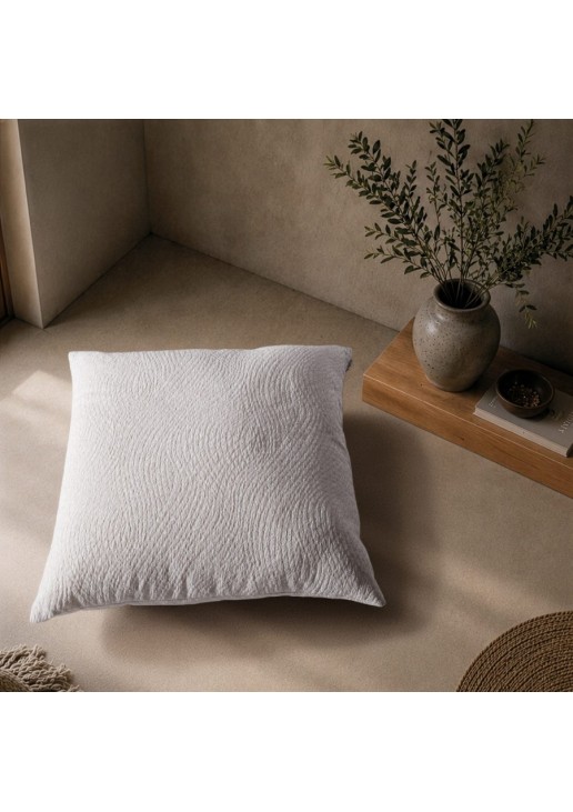 Μαξιλαροθήκη Norman 01 Off White - 50x50cm με γέμιση TEORAN