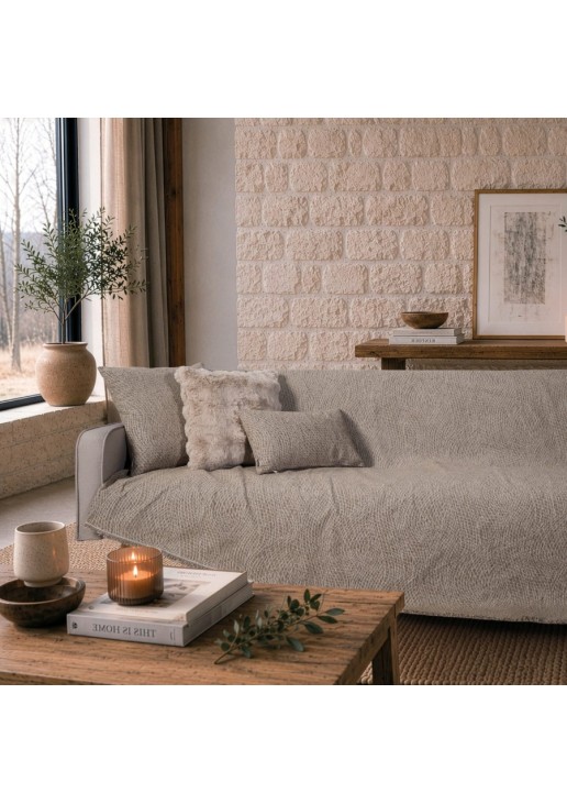 Ριχτάρι Norman 03 Light Brown - Διθέσιο 180x250cm TEORAN