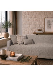 Ριχτάρι Norman 03 Light Brown - Τριθέσιο 180x300cm TEORAN