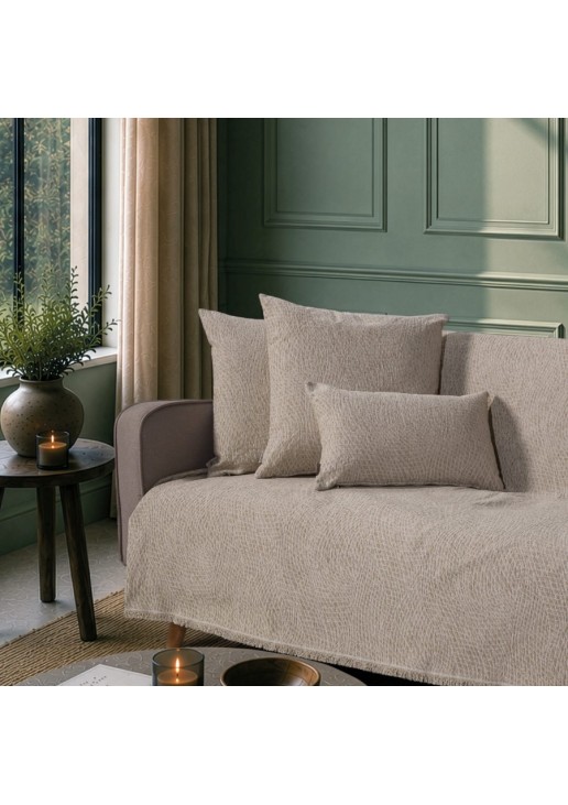 Ριχτάρι Norman 07 Taupe - Μονοθέσιο 180x150cm TEORAN