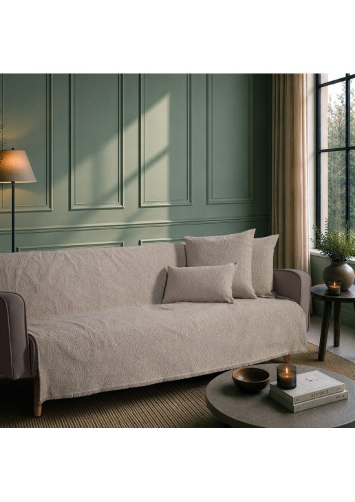 Ριχτάρι Norman 07 Taupe - Διθέσιο 180x250cm TEORAN