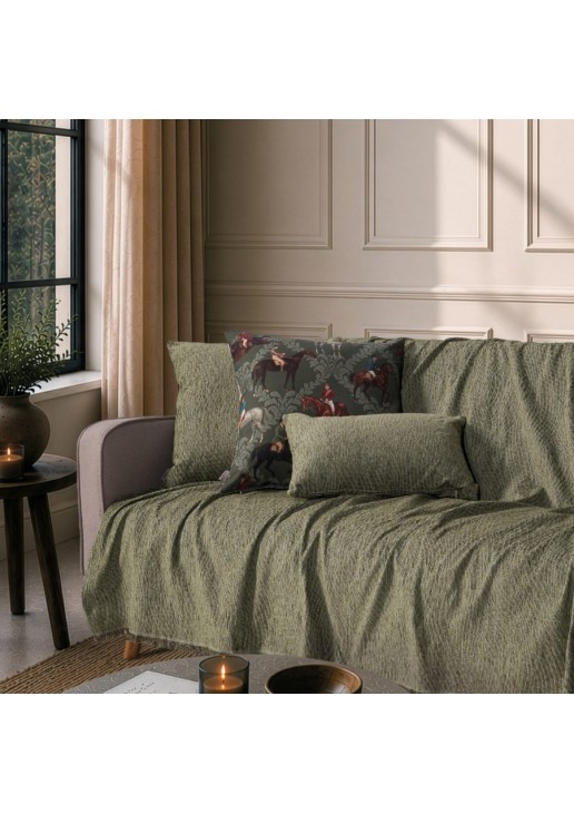 Ριχτάρι Norman 16 Sage Green - Μονοθέσιο 180x150cm TEORAN