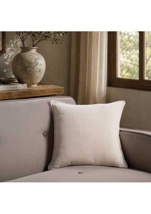 Μαξιλαροθήκη Αδιάβροχη Pearl 01 Ivory - 45x45cm με γέμιση TEORAN