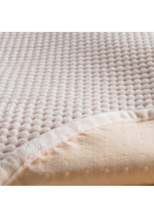Ριχτάρι Αντιολισθητικό Αδιάβροχο Pearl 01 Ivory - Μονοθέσιο 180x150cm TEORAN