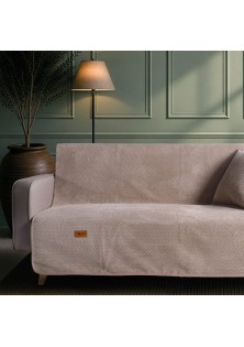 Ριχτάρι Αντιολισθητικό Αδιάβροχο Pearl 02 Beige - Διθέσιο 180x250cm TEORAN