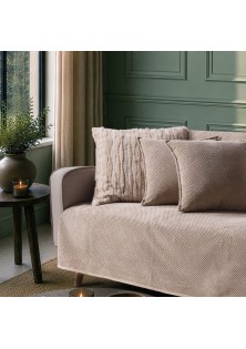 Ριχτάρι Αντιολισθητικό Αδιάβροχο Pearl 02 Beige - Διθέσιο 180x250cm TEORAN
