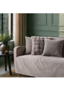 Ριχτάρι Αντιολισθητικό Αδιάβροχο Pearl 11 Grey - Τριθέσιο 180x300cm TEORAN