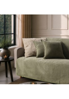 Μαξιλαροθήκη Αδιάβροχη Pearl 15 Sage Green - 45x45cm με γέμιση TEORAN
