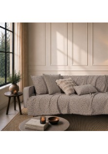 Ριχτάρι Pearland 03 Natural Taupe - Τριθέσιο 180x300cm TEORAN