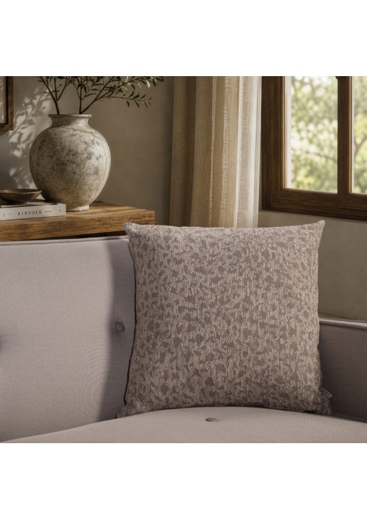 Μαξιλαροθήκη Pearland 03 Natural Taupe - 65x65cm δαπέδου TEORAN