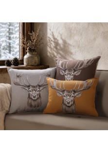 Μαξιλαροθήκη Reindeer 01 - 48 x 48 cm με γέμιση TEORAN