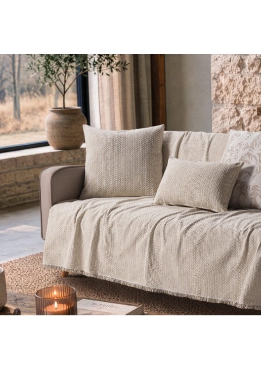 Ριχτάρι Richmond 01 Ivory - Τετραθέσιο 180x350cm TEORAN