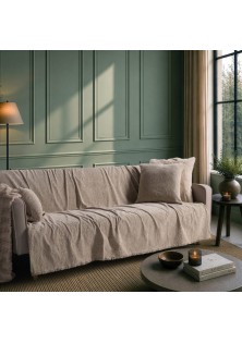 Ριχτάρι Richmond 02 Beige - Μονοθέσιο 180x150cm TEORAN