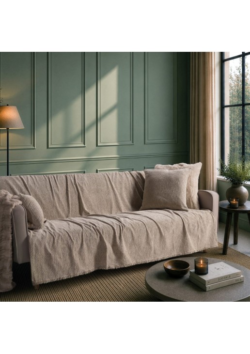 Ριχτάρι Richmond 02 Beige - Τετραθέσιο 180x350cm TEORAN