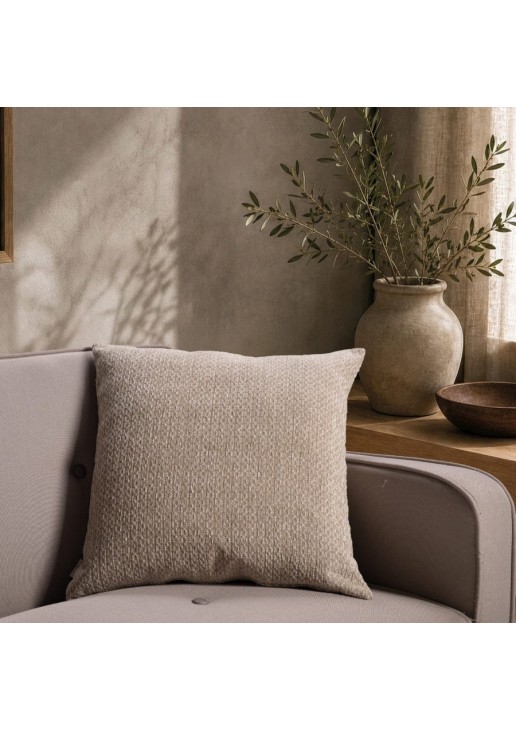 Μαξιλαροθήκη Richmond 02 Beige - 50x50cm με γέμιση TEORAN