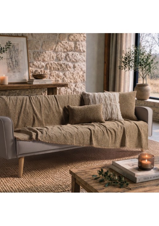 Ριχτάρι Richmond 08 Golden Sand - Τριθέσιο 180x300cm TEORAN
