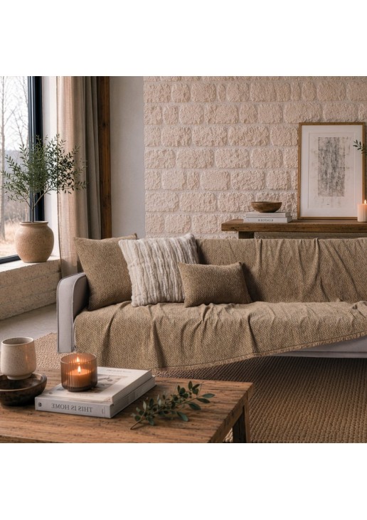 Ριχτάρι Richmond 08 Golden Sand - Τριθέσιο 180x300cm TEORAN