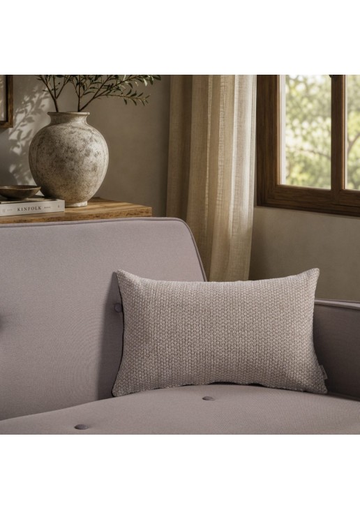 Μαξιλαροθήκη Utah 01 Beige - 65x65cm δαπέδου με γέμιση TEORAN