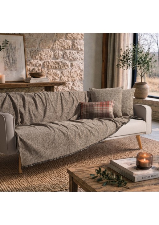 Ριχτάρι Utah 03 Warm Brown - Τριθέσιο 180x300cm TEORAN