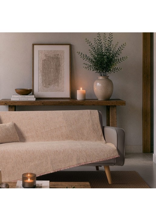 Ριχτάρι Utah 12 Dusty Pink - Διθέσιο 180x250cm TEORAN