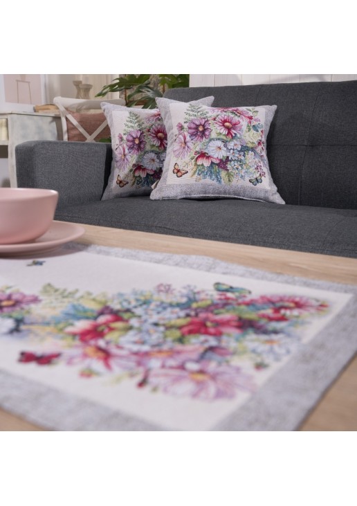 Καρέ & Τραβέρσα Boltana Σετ 2 τεμαχίων - 100x100cm & 40x100cm TEORAN