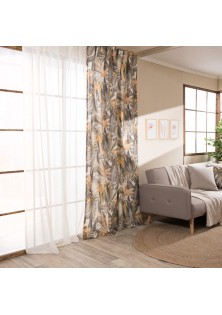 Κουρτίνα (Έτοιμη Ραμμένη) Orba - 140x260cm TEORAN