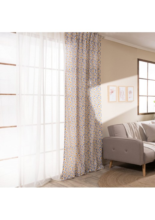 Κουρτίνα (Έτοιμη Ραμμένη) Floreta 11 - 140x275cm TEORAN