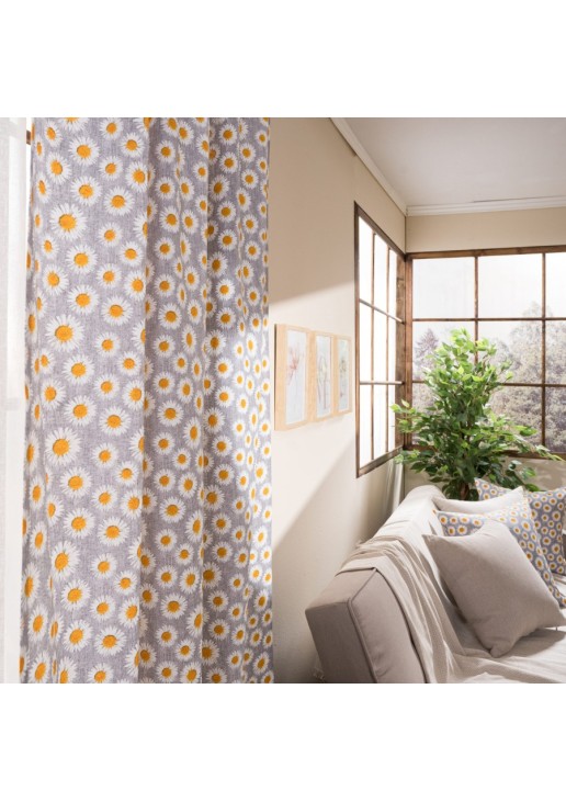 Κουρτίνα (Έτοιμη Ραμμένη) Floreta 11 - 140x275cm TEORAN