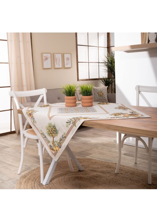 Καρέ & Τραβέρσα Mediterraneo Σετ 2 τεμαχίων - 100x100cm & 40x100cm TEORAN