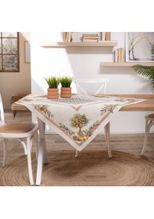Καρέ & Τραβέρσα Mediterraneo Σετ 2 τεμαχίων - 100x100cm & 40x100cm TEORAN